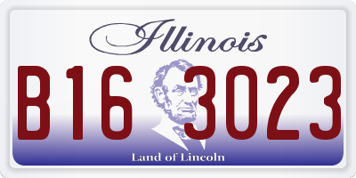 IL license plate B163023