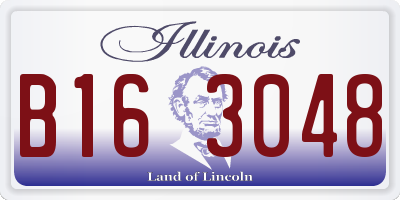 IL license plate B163048