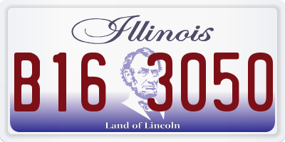 IL license plate B163050