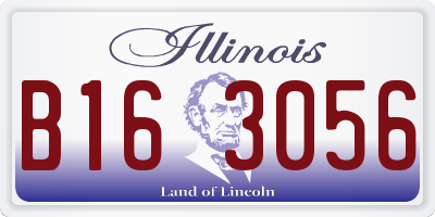 IL license plate B163056