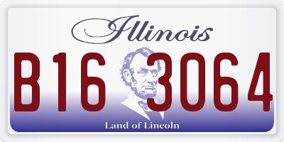 IL license plate B163064
