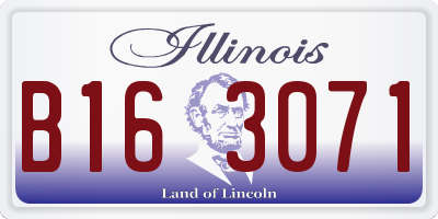 IL license plate B163071