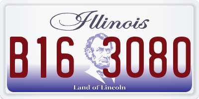 IL license plate B163080