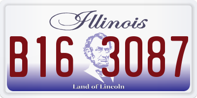 IL license plate B163087