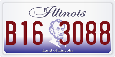 IL license plate B163088
