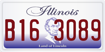 IL license plate B163089