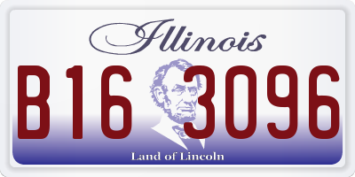 IL license plate B163096