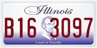 IL license plate B163097
