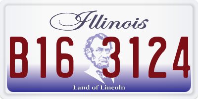 IL license plate B163124