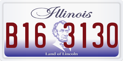 IL license plate B163130