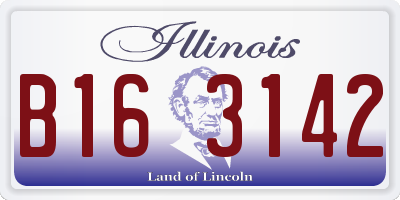IL license plate B163142