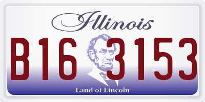 IL license plate B163153
