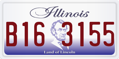 IL license plate B163155