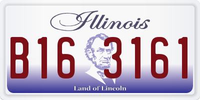 IL license plate B163161