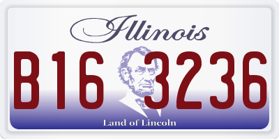 IL license plate B163236