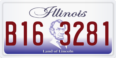IL license plate B163281