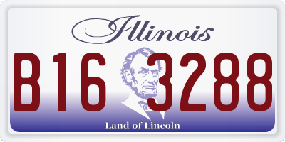 IL license plate B163288