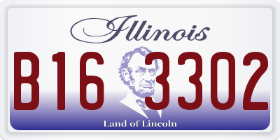 IL license plate B163302