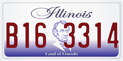 IL license plate B163314