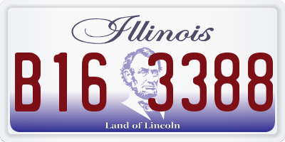 IL license plate B163388