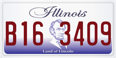 IL license plate B163409