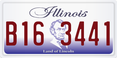 IL license plate B163441