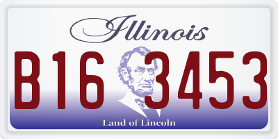 IL license plate B163453
