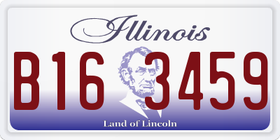 IL license plate B163459