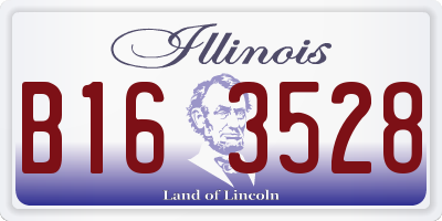 IL license plate B163528