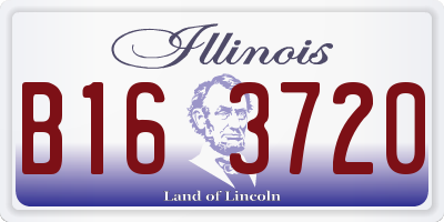 IL license plate B163720