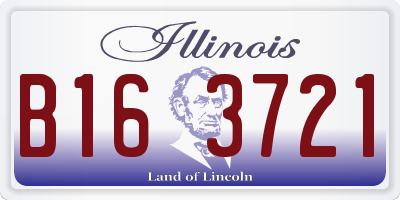 IL license plate B163721