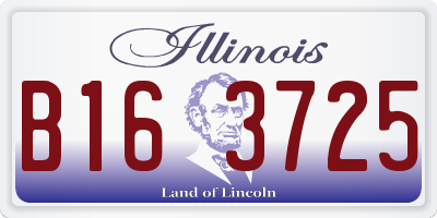 IL license plate B163725