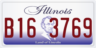 IL license plate B163769