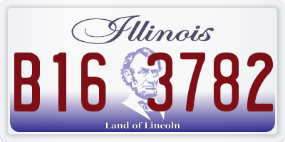 IL license plate B163782