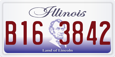 IL license plate B163842