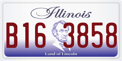 IL license plate B163858