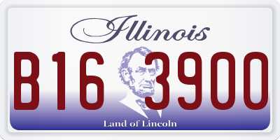 IL license plate B163900