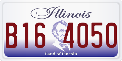 IL license plate B164050