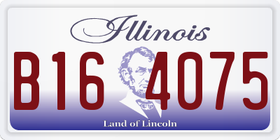 IL license plate B164075