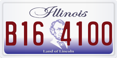 IL license plate B164100