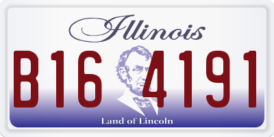 IL license plate B164191