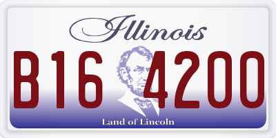 IL license plate B164200