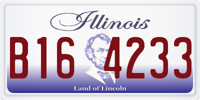 IL license plate B164233