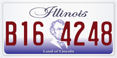 IL license plate B164248