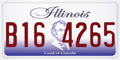 IL license plate B164265
