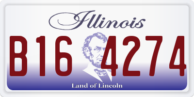 IL license plate B164274