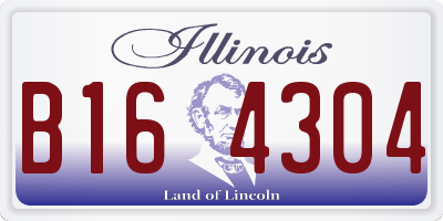 IL license plate B164304