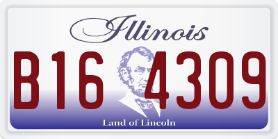 IL license plate B164309