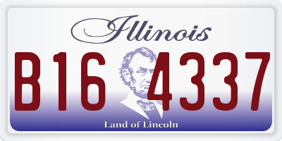 IL license plate B164337
