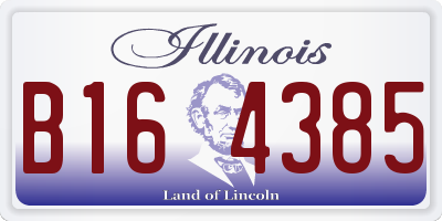 IL license plate B164385